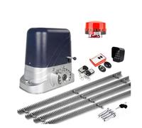 YVAAASIYC Motore apricancello Scorrevole Elettrico Automatico da 900-1200 kg for carichi Pesanti con Telecomando 2PS, cremagliere in Acciaio da 4 m for spostare Il cancello(Kit 7)