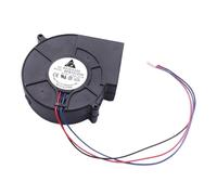 YVAAASIYC Nero DC 12V 0.5-1A 3 Pin Brushless Turbo Ventilatore centrifugo BBQ Stufa Cottura del dispositivo di raffreddamento Potente ventilatore d'aria 4500RPM