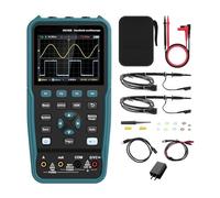 YVAAASIYC Oscilloscopio Portatile 3 in 1, multimetro, generatore di Forme d'onda 100 MHz/z, oscilloscopio con 2 canali, TFT da 3,5", HO102S Professi
