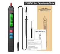 YVAAASIYC Pinza amperometrica Multimetro Digitale Intelligente a Penna, Tester Automatico Senza Contatto, rilevamento della Tensione CC/CA, capacità Ohm, diodo, misuratore di continuità(Z1-New)