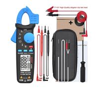 YVAAASIYC Pinza amperometrica Pinza amperometrica Digitale ACM91 Professionale amperometro 1 mA Pinza Vero RMS DC AC 100 A multimetro Tester voltmetro Corrente Auto(ACM91 Blue-T1101)
