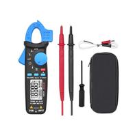 YVAAASIYC Pinza amperometrica Pinza amperometrica Digitale Professionale AC/DC for Riparazione Auto, multimetro TRMS, Controllo in Tempo Reale, Tester di elezione del condensatore NCV(ACM91(Blue))