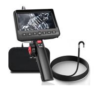 YVAAASIYC Telecamera endoscopica articolata da 2,0 MP, 3,9 mm/5..5 mm, boroscopio Industriale con 2 Vie, sterzata a 210 Gradi, con Altoparlante, 6 LED(5.5mm Lens)