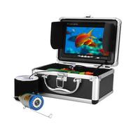 YVAAASIYC Telecamera Subacquea for la Pesca con fishfinder da 7 Pollici, 15 m, 50, 1000 TVL, LED Bianchi + lampade a infrarossi for su Ghiaccio/Mare/Fiume(30M 30pcs LEDs)