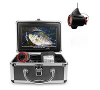 YVAAASIYC Telecamera Subacquea for la Pesca Kit Video 1000TVL Fish Finder 15M 30M da 7 Pollici for in Barca sul Lago Ghiaccio(Green)