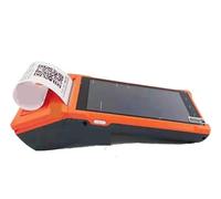 YVAAASIYC Terminale POS PDA portatile Stampante termica Internet 3G con GPS 58mm wifi 8.1 Stampanti for codici a barre industriali robuste(Blue PDA)