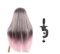 YVAAASIYC Testa di manichino for parrucca, testa for acconciature, for capelli for bambole, pratica styling, treccia, parrucchiere, for ragazza(Sf-1-1)