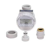 YVAAASIYC Timer for irrigazione a Batteria Solare for Rubinetto da Giardino, Display LCD Impermeabile, regolatore Automatico della valvola solenoide for