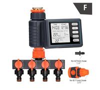 YVAAASIYC Timer for irrigazione Automatico da Giardino con Display a Grande Schermo, Controller for irrigatori programmabili LCD for Sistema di Rubinetto Flessibile(F x Timer)