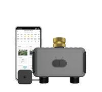 YVAAASIYC Timer for irrigazione con Doppio Tubo Sistema di Automatico for Giardino Programmatore for irrigatori a Distanza(BSPT-E-U)