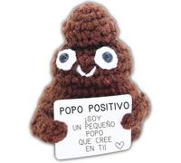 YverLand Regalo originale donna uomo, cacca positivo divertente e motivatore, peluche compleanno, Natale, amico invisibile, decorazione ufficio e casa, idea divertente coppia (Cacca in Spagnolo)
