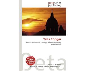 Yves Congar: Cardinal (Catholicism), Theology, Thomistic Philosophy, Jacques Maritain