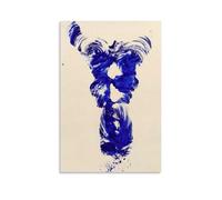 Yves Klein - Poster artistico anti schizzi per soggiorno e camera da letto, dipinti da appendere adatti per molteplici scenari, non c'è bisogno di perforare, facile da installare, adatto per regali e