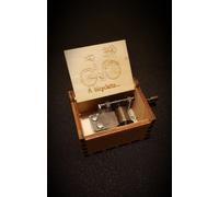 Yves Montand scatola musicale in legno per bicicletta - personalizzabile