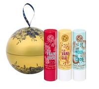 Yves Rocher Coconut Raspberry Vanilla Lip Balm Set di 3 Regalo di Natale