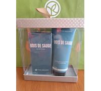 Yves Rocher Set Nr. 2 prodotti, Profumo 100 ml, Bagnodoccia 200 ml BOIS DE SAUGE