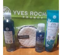 Yves Rocher Set Nr.3 Pezzi Struccanti Bifasico, Detergente Viso + Spugnetta