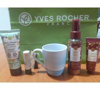 Yves Rocher Set NUOVE FRAGRANZE Olio Brillante, Crema Mani, Balsamo Labbra, Ecc