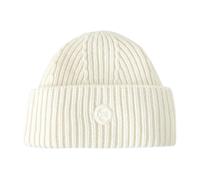 Yves Salomon, ,Accessories ,Donna ,Bianco ,ONE SIZE Beanie Hat With Logo