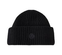 Yves Salomon, ,Accessories ,Donna ,Nero ,ONE SIZE Berretto Beanie Con Logo