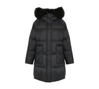 Yves Salomon - Piumino con cappuccio in shearling di agnello - - Coats - Donna - Nero - M