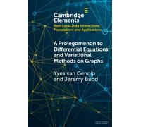 Yves van Gennip A Prolegomenon to Differential Equations and Variati (Tascabile)