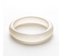 Yvessvi Braccialetto da donna Feng Shui in giada verde scuro naturale, alla moda, perfetto, sicuro e di buon auspicio, 58-62 mm, grande, pietra preziosa, giada