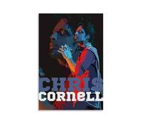 YVFCIRXTT Poster impermeabile con stampa artistica moderna di Chris Cornell, stile retrò, per soggiorno, cucina, bar, 50 x 75 cm, senza cornice