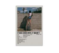 YVFCIRXTT Poster impermeabile con stampa artistica moderna in stile retrò con scritta "It Was Good Until It Wasn't-Kehlani", per soggiorno, cucina, bar, 50 x 75 cm, senza cornice