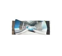 YVNKHKU Beautiful house in the morning Fasce per capelli in morbido nylon con fiocchi elastici accessori per capelli per neonati neonati bambini