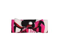 YVNKHKU Fasce per capelli con ragno con sfondo rosa, in morbido nylon, con fiocchi elastici, accessori per capelli per neonati e bambini