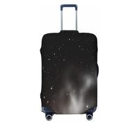 YVNKHKU quiet night - Copertura elastica per valigia, resistente, antigraffio, adatta per bagagli da 45,7 a 81,7 cm, facile da lavare e da viaggio, nero, Medium