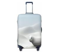 YVNKHKU Strange Animals in the sand dunes, copertura elastica per valigia, durevole, antigraffio, adatta per bagagli da 45,7 a 81,7 cm, facile da lavare e da viaggio, nero, Large