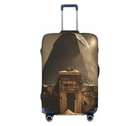 YVNKHKU The Pyramid of the Lost World, copertura elastica per valigie, durevole, antigraffio, adatta per bagagli da 45,7 a 81,7 cm, facile da lavare e da viaggio, nero, Medium