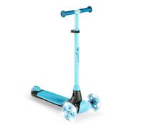 YVOLUTION Y Glider Kiwi | Three Wheel Kick Scooter for Kids with LED Wheels for Children Age 3+ Years Blue