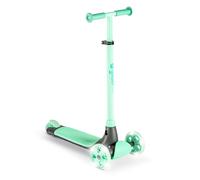 YVOLUTION Y Glider Kiwi | Three Wheel Kick Scooter for Kids with LED Wheels for Children Age 3+ Years Green