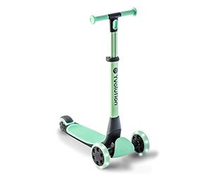 Yvolution Y Glider Nua - Monopattino pieghevole a tre ruote per bambini con accessori per bambini dai 3 anni in poi