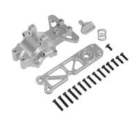 Yvxotrxnk 1/16 Scale RC Car Front Gearbox Set Upgraded CNC Aluminum Upper & Lower Shell for Hyper Go Truck, parti di ricambio pesanti in metallo per prevenire la rottura (argento)