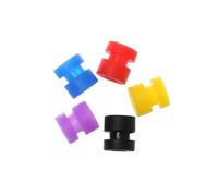 Yvxotrxnk 10 palline damper in silicone anti-vibrazione M2/M3 per F4 F7 Flight Controller, Shock Absorption Rubber Soft Mount for FPV Racing Drone Quadcopter Gimbal Stabilization (blu 4,4 x 2 x 5,6 mm