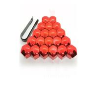 Yvxotrxnk 17 mm Wheel Nut Caps 20 pezzi - Antiruggine Hub Bolt Covers, Universal Car Tyre Screw Protection Caps for Alloy Wheels (rosso, 19 mm)