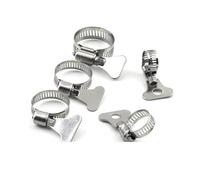 Yvxotrxnk 2 - 10 morsetti per pantaloni in acciaio inox, 6 - 95 mm, clip regolabili per tubo dell'acqua e riparazione meccanica automobilistica (18 - 32 mm, 5 pezzi)