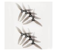 Yvxotrxnk 2/4 Pairs T51366 3 blade 5 pollici eliche per drone RC FPV da 2,8" Pitch Tri-Blade compatibile con motori 2306 2207 da 5 mm (grigio 4 paia)