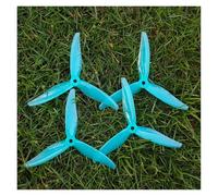 Yvxotrxnk 2/4Pairs T51366 - Elica a 3 blade da 5 pollici per drone RC FPV da 2,8" Pitch Tri-Blade compatibile con motori 2306 2207 da 5 mm (blu, 2 paia)