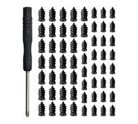 Yvxotrxnk 20/40/60 kit di riparazione Vacuum Tire Free Tool Self-Service with Dual-Size Rubber Nails for 0.1-5mm Cracks, Fast Puncture Fix for Car Motorcycle Truck Tubeless Tires (60pcs)