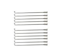 Yvxotrxnk 304 Spokes in acciaio inox con nippli, 10 g, 3,2 mm, J-Bend Electric for Bicycle Spokes Kit for Hub Motor Wheel Repair, E-Bike Motorcycle Spares (lunghezza 126 mm)