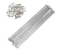 Yvxotrxnk 36 pezzi 14G foyBicycle Spokes & Nipples, Stainless Steel Spoke Kit for 26/27.5/700C Wheels - Universal Fit for Mountain Bike, Road Bike & E-Bike (240 mm)