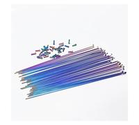 Yvxotrxnk 36 pezzi 304 Stainless Steel FoyBicycle Spokes & Nipples Set - High Strength, Rust-Resistant for 26/27,5/29 pollici - Universal Fit for & Road Bike Wheel Repair (blu navy)