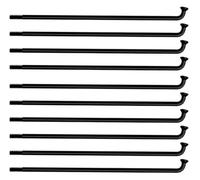 Yvxotrxnk 36 spokes & nipple per bici elettriche da 12 g, in acciaio al carbonio resistente, per motore elettrico foyBicycle, kit di ricambio per ruote High Torque (138 mm)