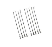 Yvxotrxnk 36 Spokes & Nipple per motociclette 9G - 3,5 mm 304 Stainless Steel Straight Pull Spokes for Motocross & Dirt Bike - Heavy Duty Silver Wheel Spokes Kit (Length Customize)