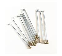 Yvxotrxnk 36 Spokes & Nipples 8G Heavy Duty Motorcycle Spokes - 3,5 - 4 mm Extreme Duty Spokes for E-Bike & Motor Bike (124 - 235 mm) - Off-Road Wheel Building Kit (180 mm x 4,0 mm)